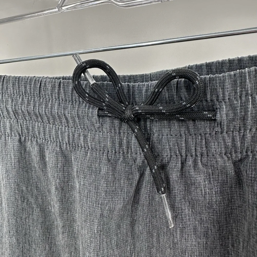 Old Navy Active Gray Heathered Joggers Ankle Zip Athletic Pants Stretch Mens XXL